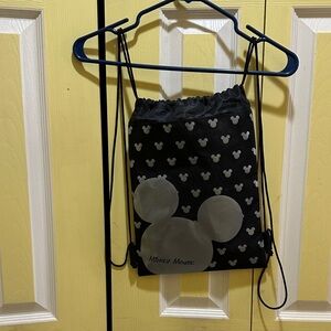 Disney Black and Gray Mickey Mouse Travel Bag